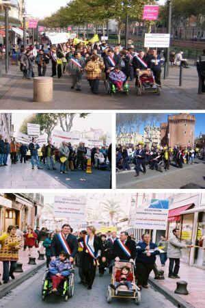 Manifestation des polyhandicapés